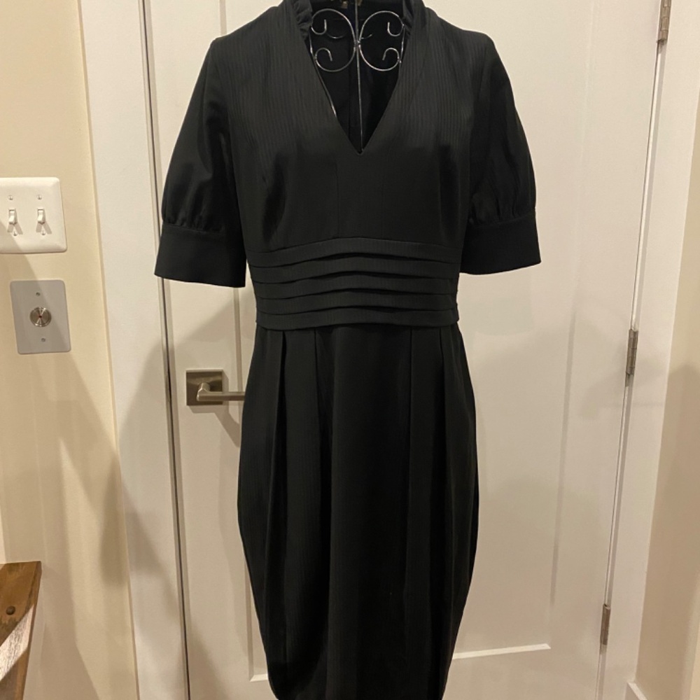 Black V Neck Dress